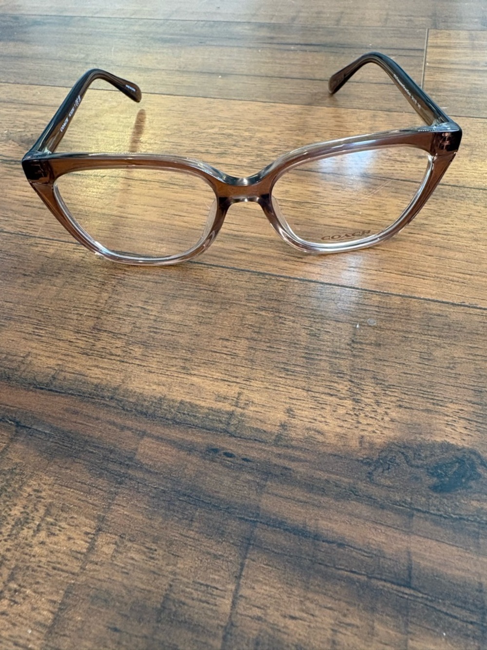 COACH HC6226U EYEGLASSES Transparent Brown/Gray NWOT - Picture 4 of 10